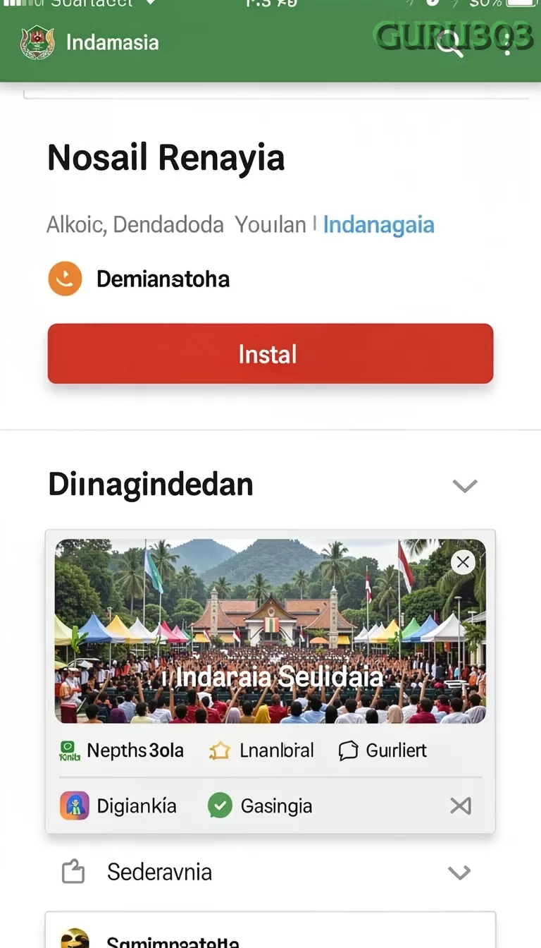 Cuplikan layar JITU26 — menu navigasi