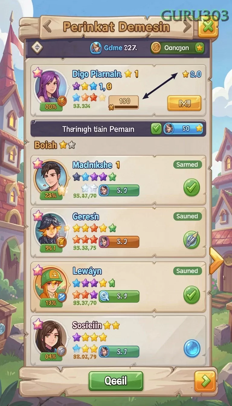 Cuplikan layar JKTOK — menu navigasi